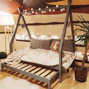 Łóżko domek drewniane dla dzieci TIPI 8